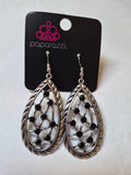 BLACK AND SILVER EARRINGS