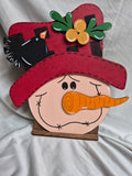 SCARECROW WITH CROW - RED